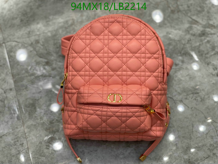 DiorBag-(4A)-Backpack- Code: LB2214 $: 94USD