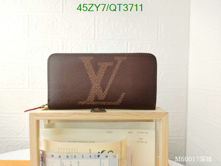 LV Bag-(4A)-Wallet- Code: QT3711 $: 45USD