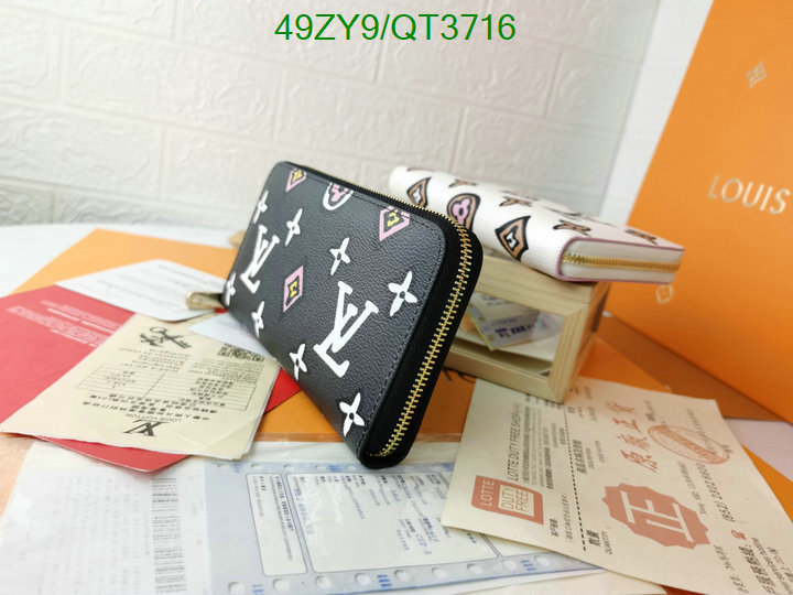 LV Bag-(4A)-Wallet- Code: QT3716 $: 49USD