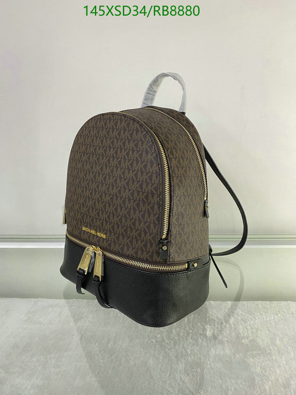 Michael Kors Bag-(Mirror)-Backpack- Code: RB8880 $: 145USD