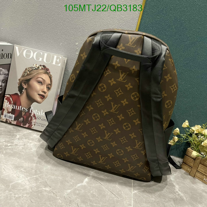 LV Bag-(4A)-Backpack- Code: QB3183 $: 105USD