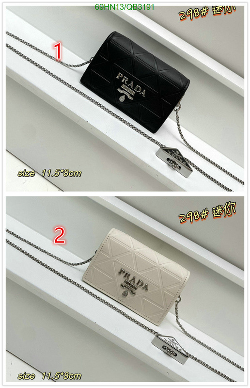 Prada Bag-(4A)-Diagonal- Code: QB3191 $: 69USD