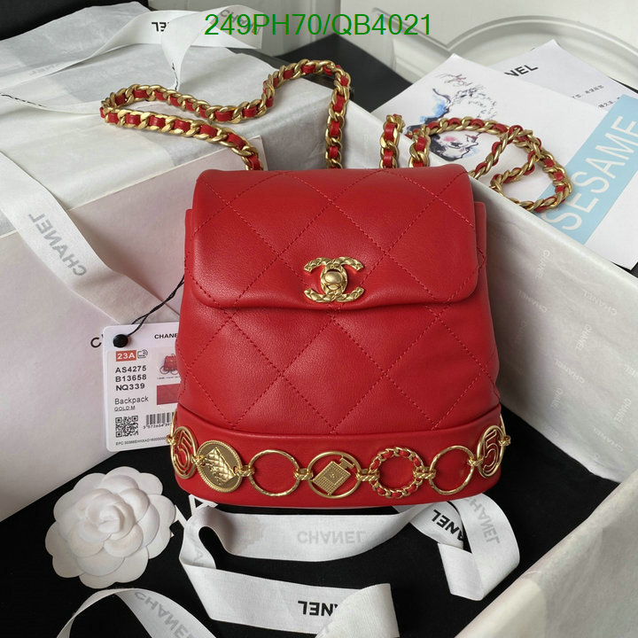 Chanel Bag-(Mirror)-Backpack- Code: QB4021 $: 249USD