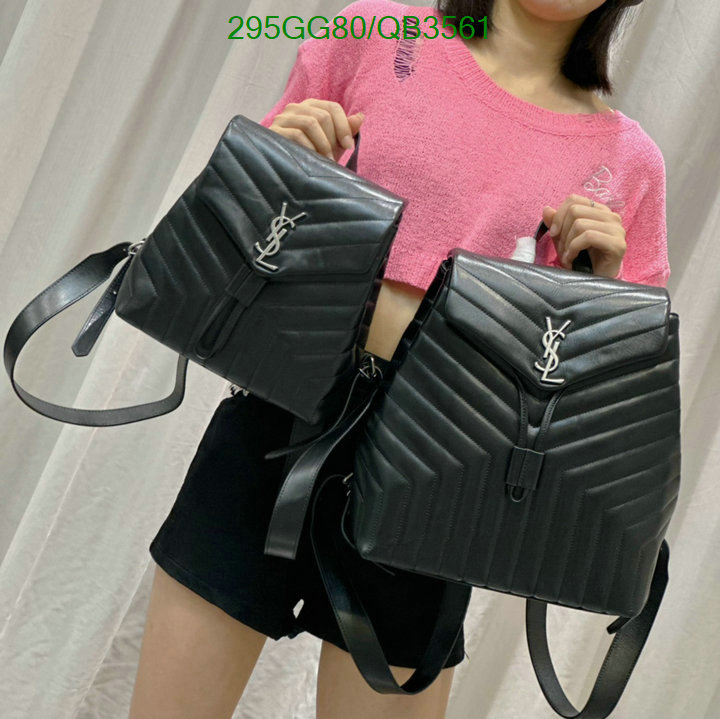 YSL Bag-(Mirror)-Backpack- Code: QB3561