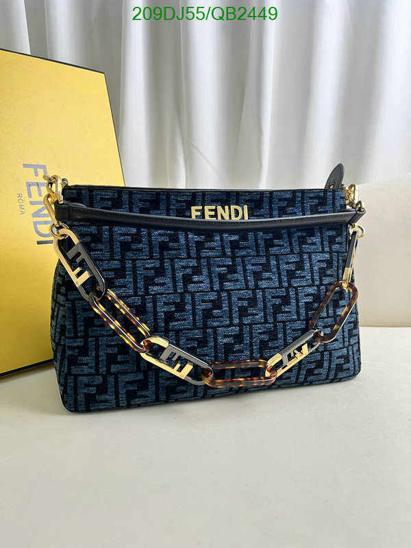 Fendi Bag-(Mirror)-Handbag- Code: QB2449 $: 209USD