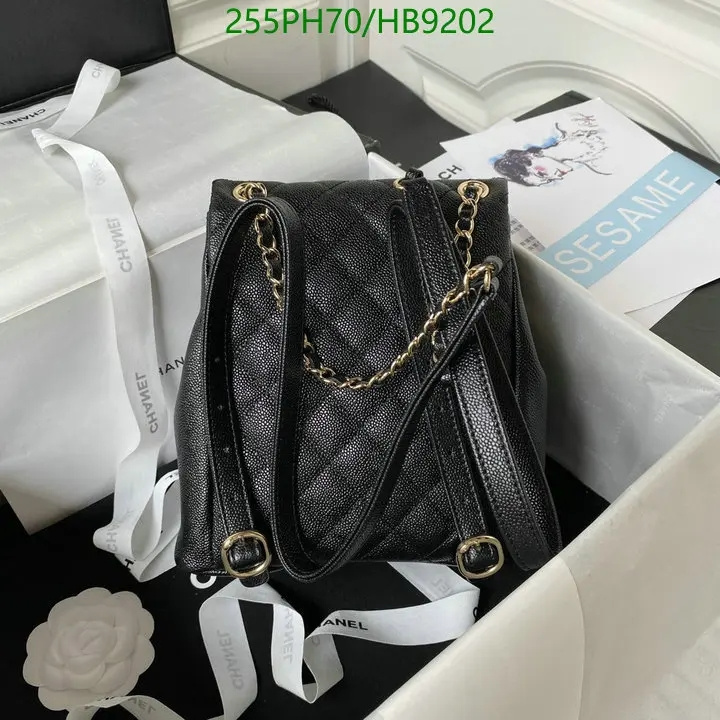 Chanel Bag-(Mirror)-Backpack- Code: HB9202 $: 255USD