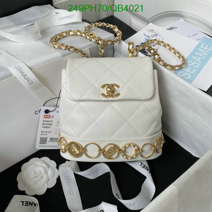 Chanel Bag-(Mirror)-Backpack- Code: QB4021 $: 249USD