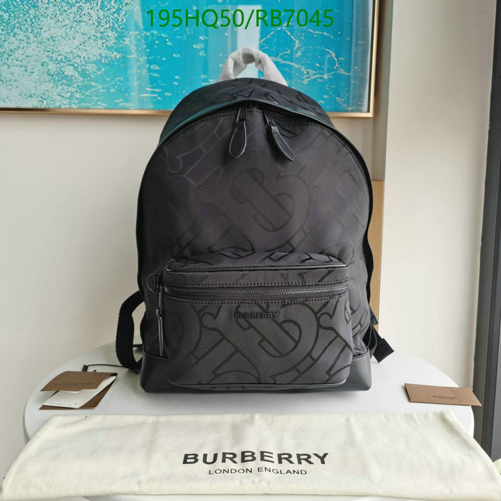 Burberry Bag-(Mirror)-Backpack- Code: RB7045 $: 195USD