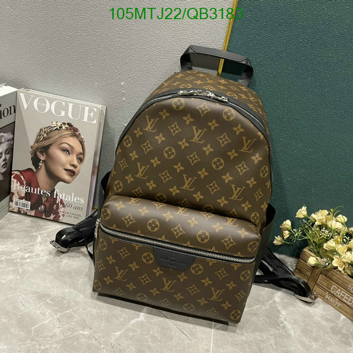 LV Bag-(4A)-Backpack- Code: QB3183 $: 105USD