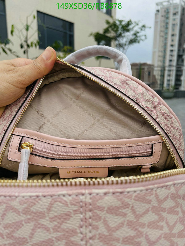 Michael Kors Bag-(Mirror)-Backpack- Code: RB8878 $: 149USD