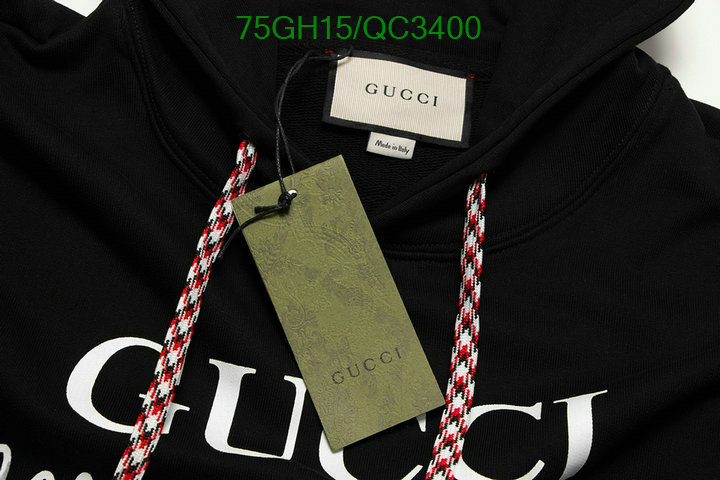 Clothing-Gucci Code: QC3400 $: 75USD