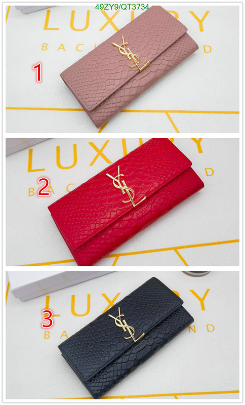 YSL Bag-(4A)-Wallet- Code: QT3734 $: 49USD