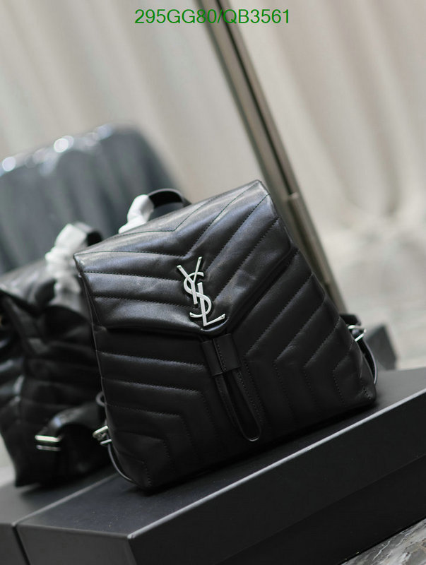 YSL Bag-(Mirror)-Backpack- Code: QB3561