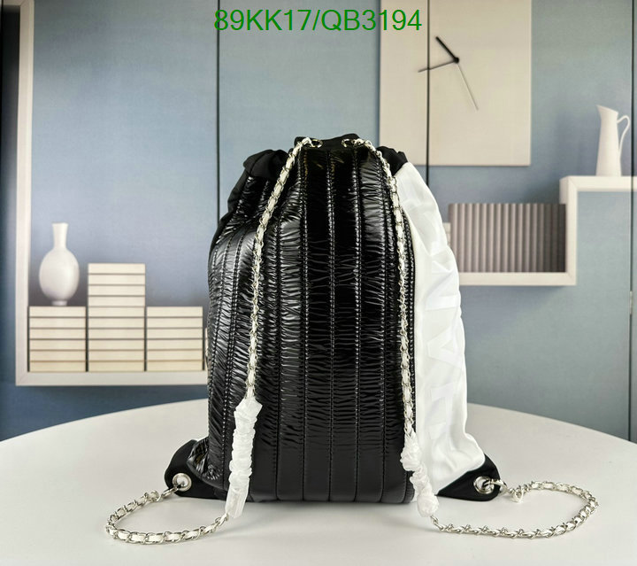 Chanel Bags-(4A)-Backpack- Code: QB3194 $: 89USD