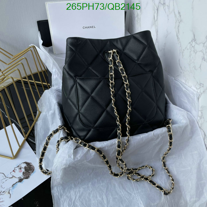 Chanel Bag-(Mirror)-Backpack- Code: QB2145 $: 265USD