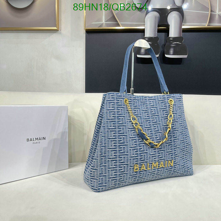 Balmain Bag-(4A)-Handbag- Code: QB2674 $: 89USD