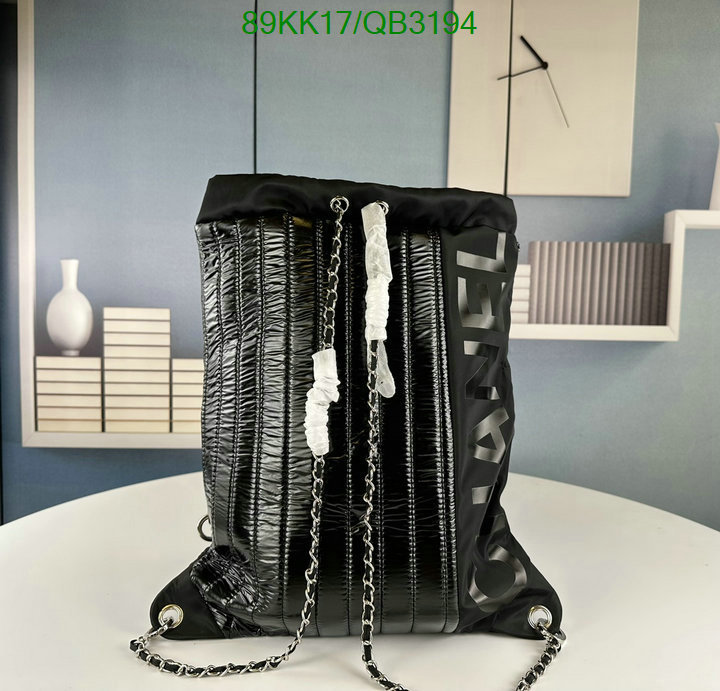 Chanel Bags-(4A)-Backpack- Code: QB3194 $: 89USD