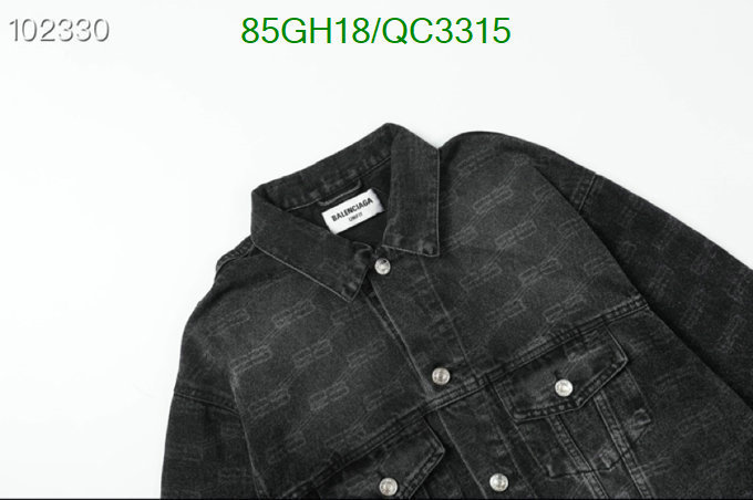Clothing-Balenciaga Code: QC3315 $: 85USD