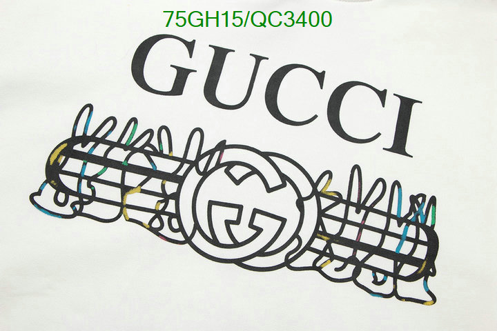 Clothing-Gucci Code: QC3400 $: 75USD