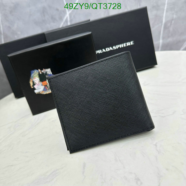 Prada Bag-(4A)-Wallet- Code: QT3728 $: 49USD