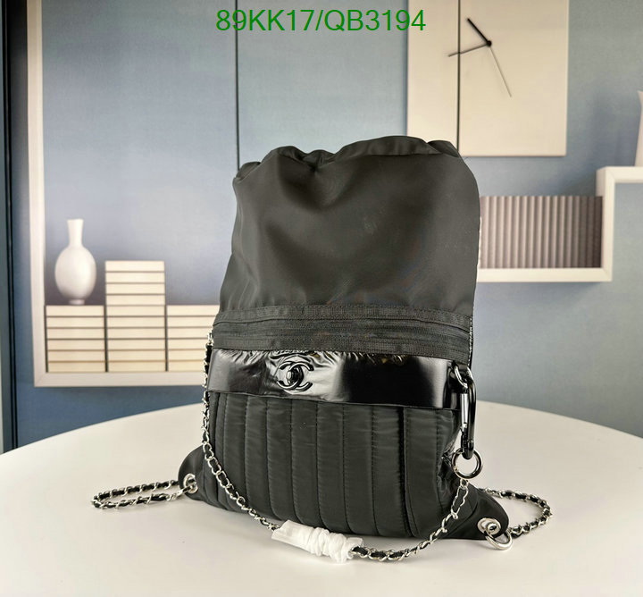 Chanel Bags-(4A)-Backpack- Code: QB3194 $: 89USD