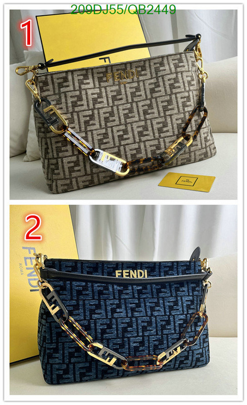 Fendi Bag-(Mirror)-Handbag- Code: QB2449 $: 209USD