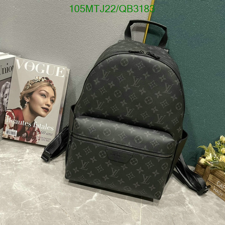 LV Bag-(4A)-Backpack- Code: QB3183 $: 105USD