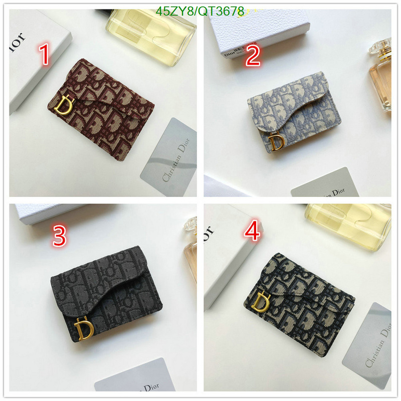 Dior Bag-(4A)-Wallet- Code: QT3678 $: 45USD