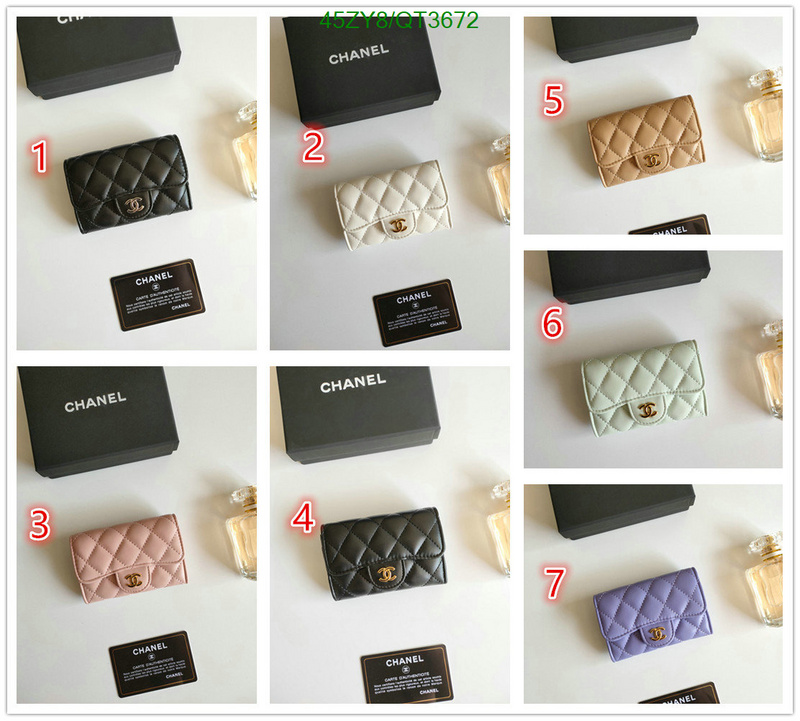 Chanel Bags-(4A)-Wallet- Code: QT3672 $: 45USD