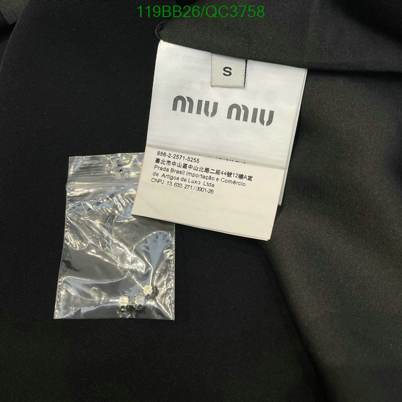 Clothing-MIUMIU Code: QC3758 $: 119USD