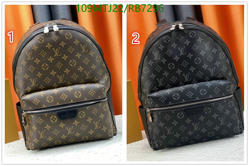 LV Bag-(4A)-Backpack- Code: RB7296 $: 109USD