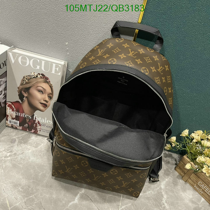 LV Bag-(4A)-Backpack- Code: QB3183 $: 105USD