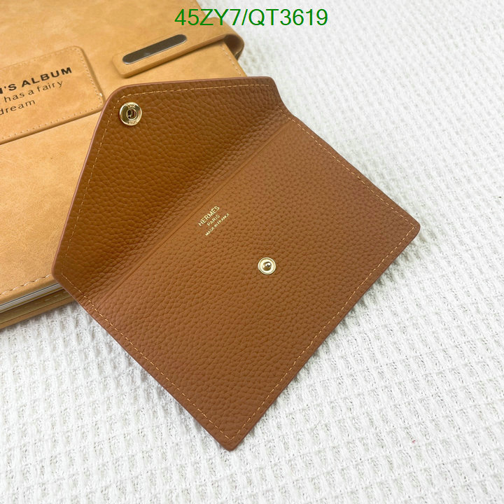 Hermes Bag-(4A)-Wallet- Code: QT3619 $: 45USD