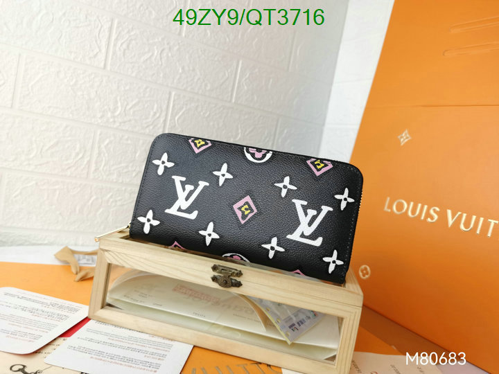 LV Bag-(4A)-Wallet- Code: QT3716 $: 49USD