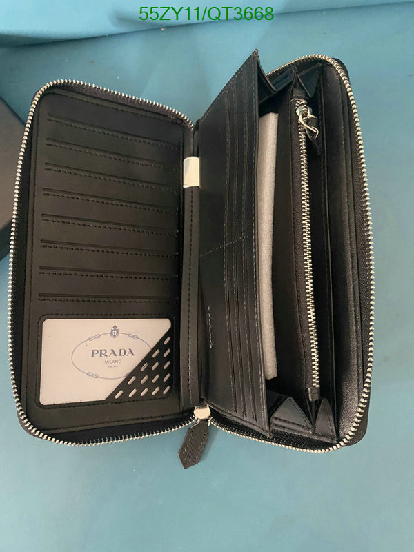 Prada Bag-(4A)-Wallet- Code: QT3668 $: 55USD