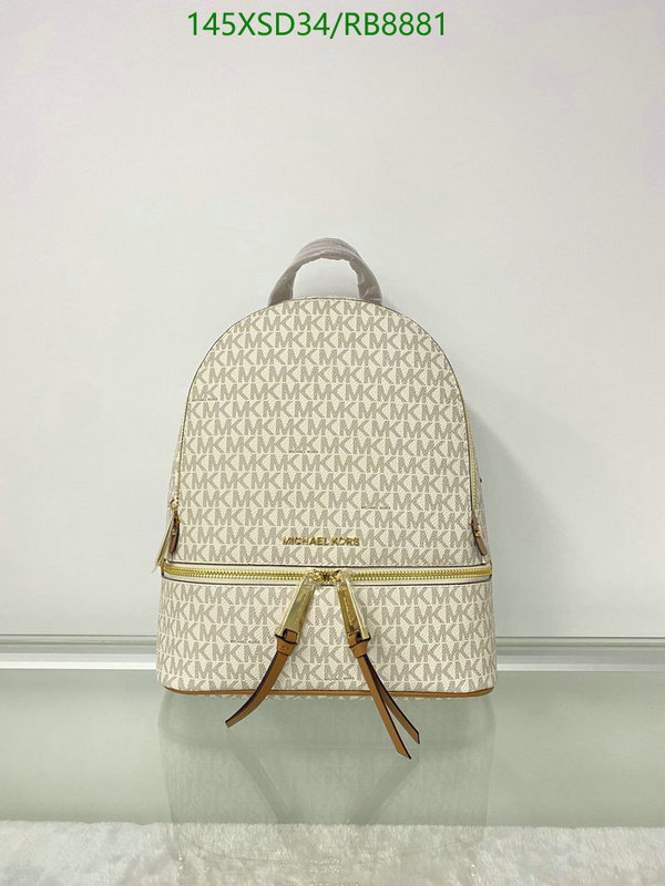 Michael Kors Bag-(Mirror)-Backpack- Code: RB8881 $: 145USD