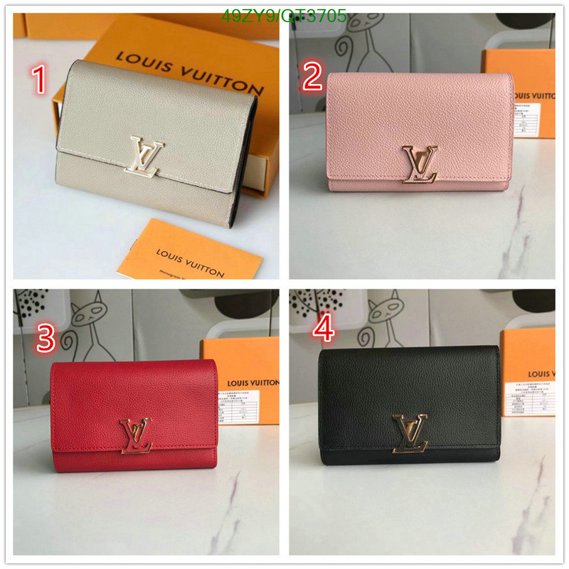 LV Bag-(4A)-Wallet- Code: QT3705 $: 49USD