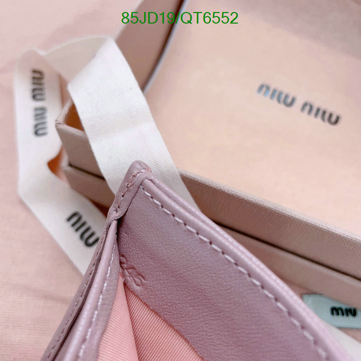 Miu Miu Bag-(Mirror)-Wallet- Code: QT6552 $: 85USD