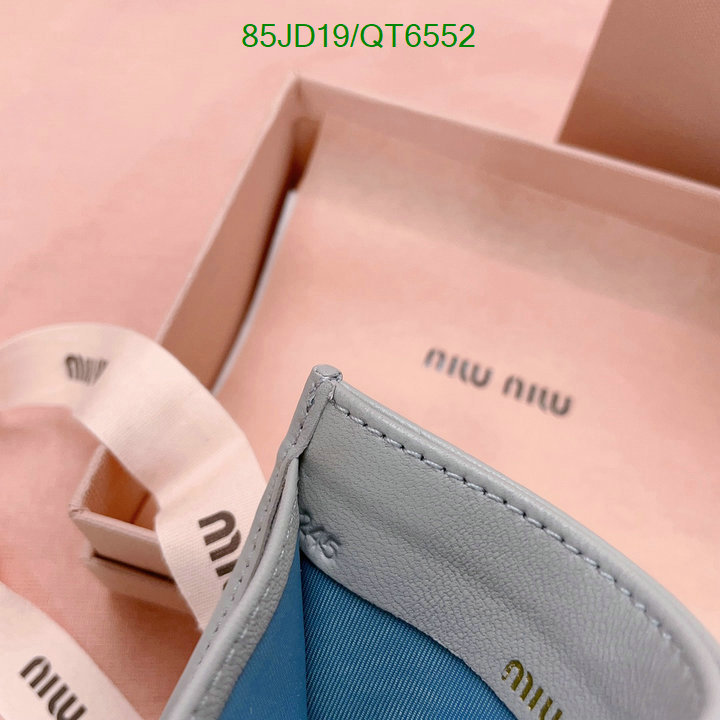 Miu Miu Bag-(Mirror)-Wallet- Code: QT6552 $: 85USD