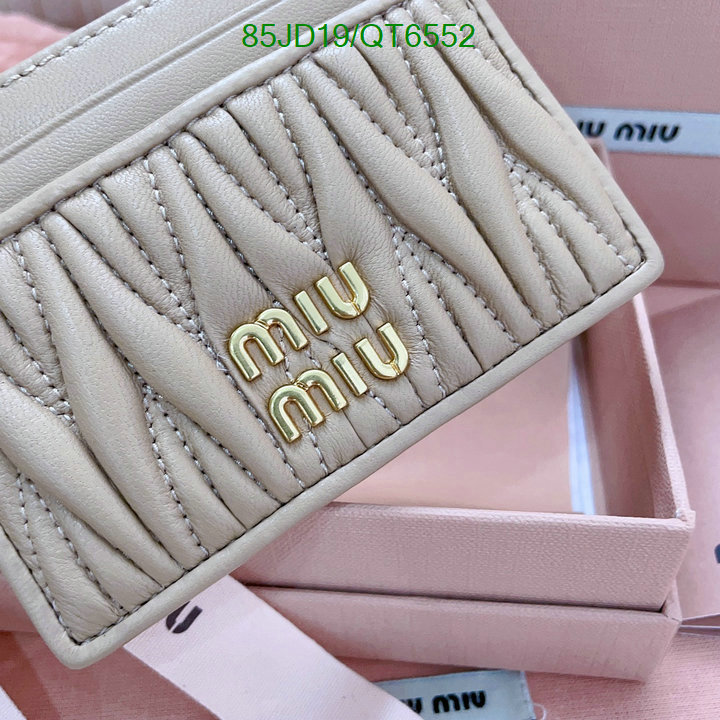 Miu Miu Bag-(Mirror)-Wallet- Code: QT6552 $: 85USD