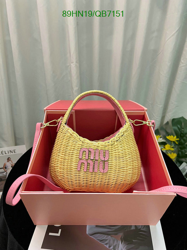 Miu Miu Bag-(4A)-Diagonal- Code: QB7151 $: 89USD