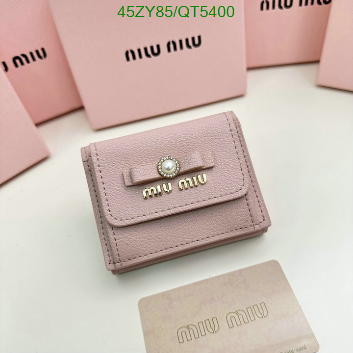 Miu Miu Bag-(4A)-Wallet- Code: QT5400 $: 45USD