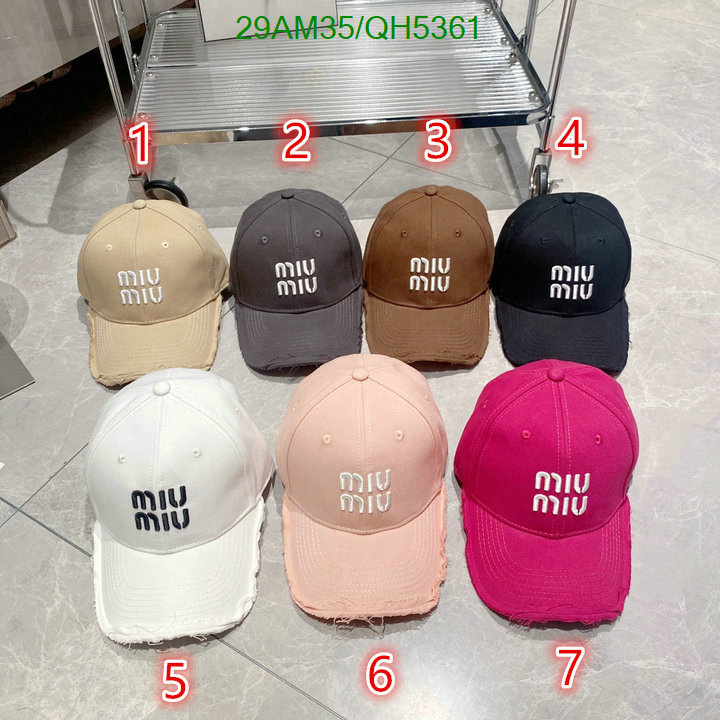 Cap-(Hat)-Miu Miu Code: QH5361 $: 29USD