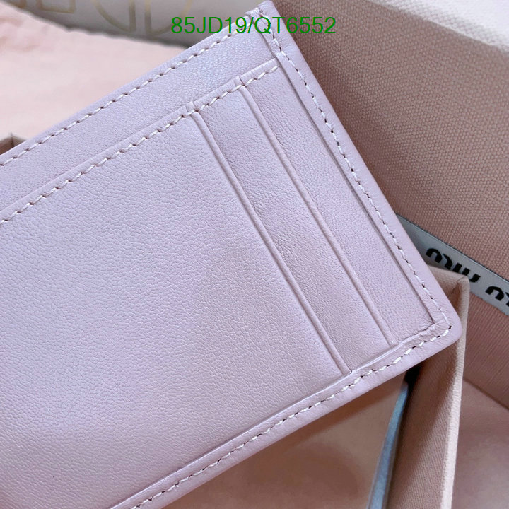 Miu Miu Bag-(Mirror)-Wallet- Code: QT6552 $: 85USD