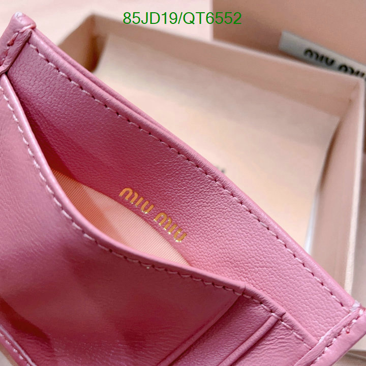Miu Miu Bag-(Mirror)-Wallet- Code: QT6552 $: 85USD