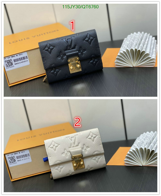 LV Bag-(Mirror)-Wallet- Code: QT6760 $: 115USD