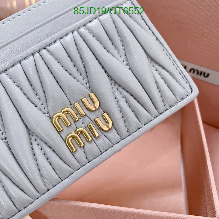 Miu Miu Bag-(Mirror)-Wallet- Code: QT6552 $: 85USD