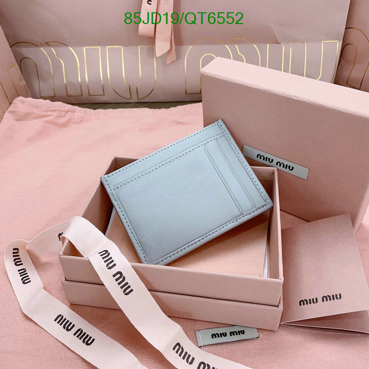 Miu Miu Bag-(Mirror)-Wallet- Code: QT6552 $: 85USD