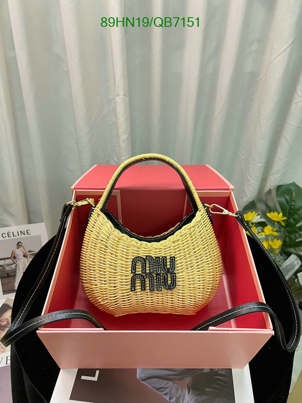 Miu Miu Bag-(4A)-Diagonal- Code: QB7151 $: 89USD