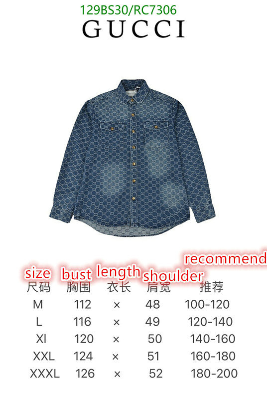 Clothing-Gucci Code: RC7306 $: 129USD